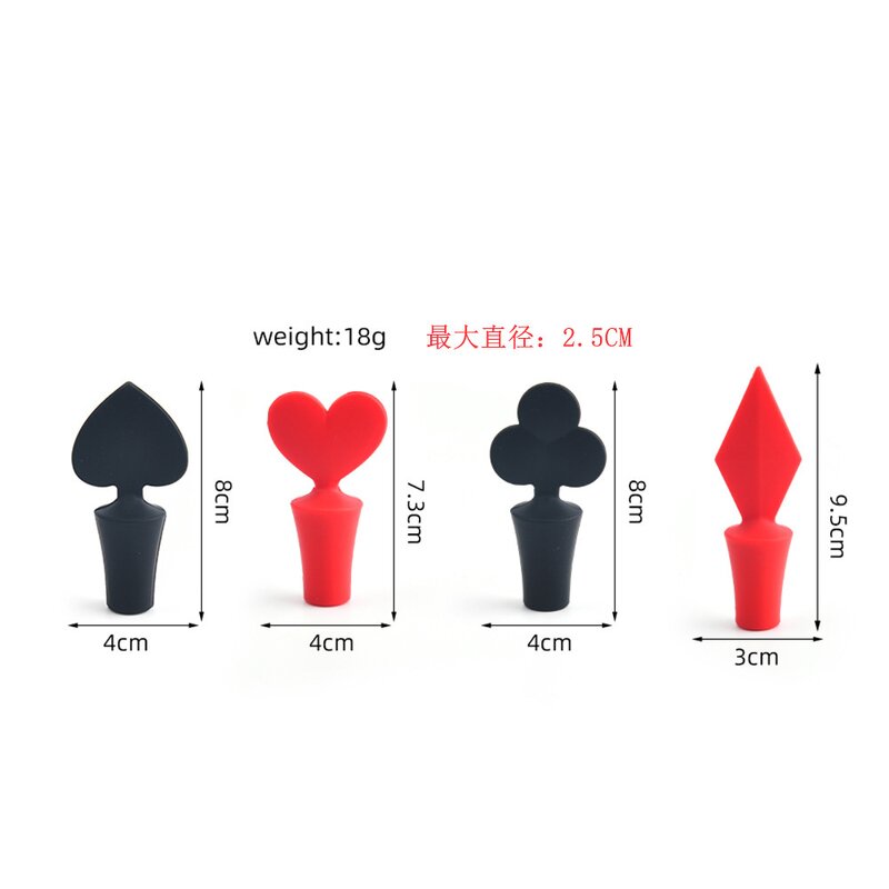 Wine Stopper Factory - Playing Card Series Silicone Seal