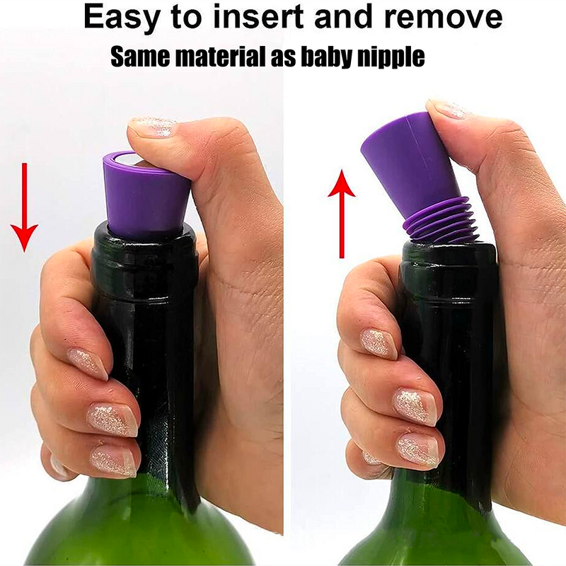 Wine Stopper Factory - Reusable Silicone & Stainless Steel Plug