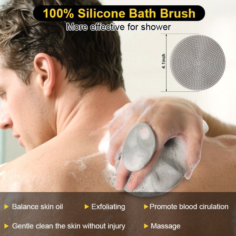 Body Scrubber Factory - Silicone Exfoliating Back Bath Brush