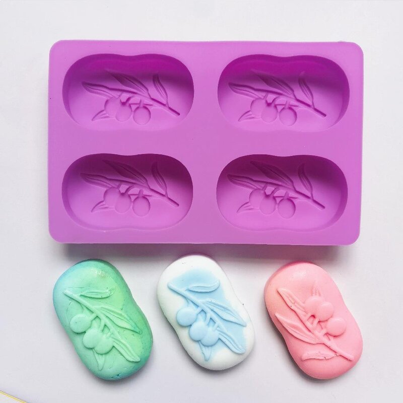 Silicone Mold Factory - 4 Cavity Olive Tree Food Safe Baking Mold