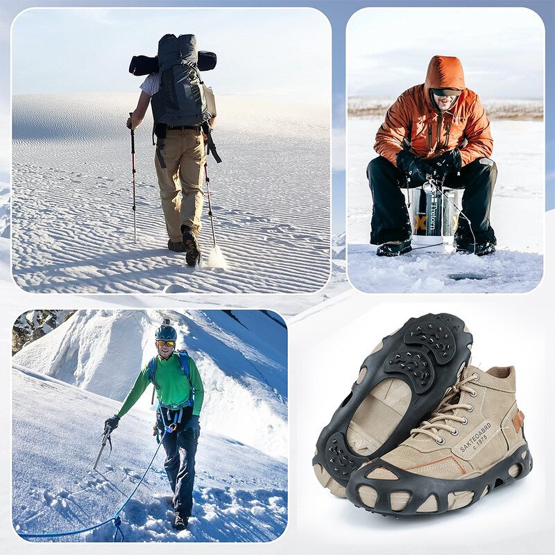 Ice Cleats Manufacturer - 30 Teeth Anti-Slip Snow Grips for Shoes