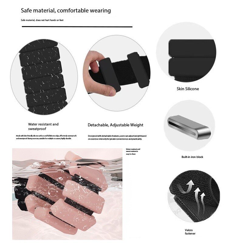Weighted Wristbands Factory - Adjustable Silicone Arm Ankle Weights