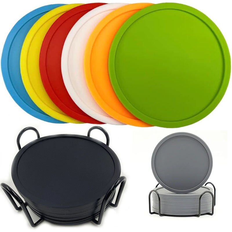 Cup Coaster Manufacturer - 10cm Round Non-Slip Heat Resistant Mat