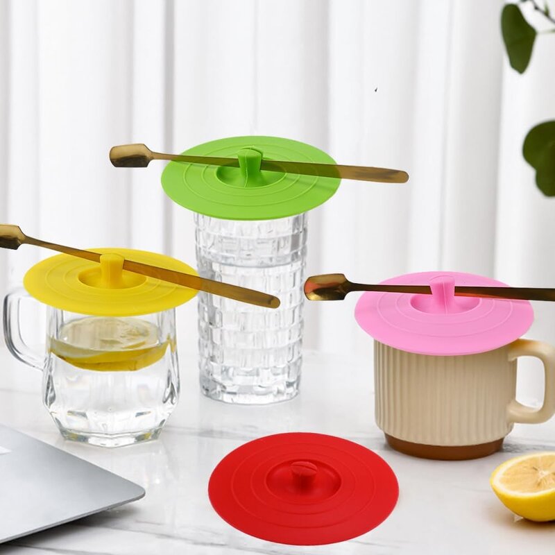 Silicone Cup Lid Factory - Dustproof Spoon Holder Mug Cover