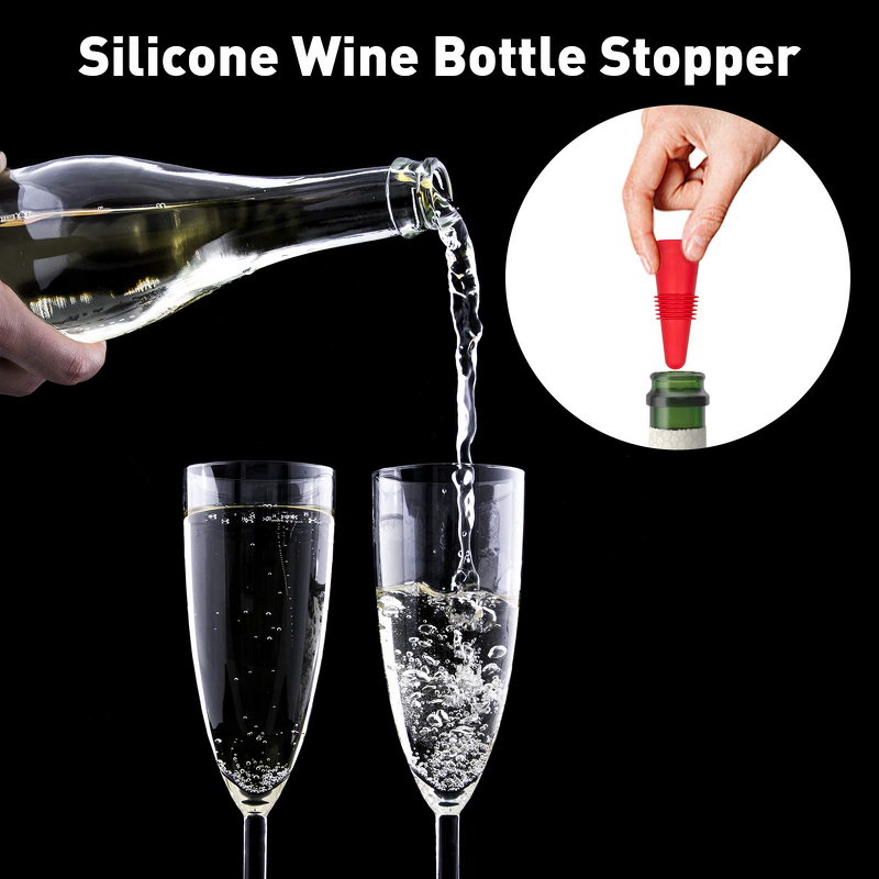 Wine Stopper Factory - Reusable Silicone & Stainless Steel Plug