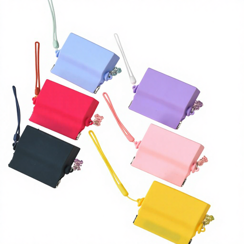 Silicone Coin Purse Supplier - Snap Spring Lanyard Pouch