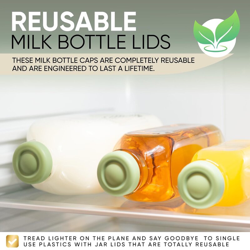 Milk Bottle Cap Supplier - 48mm Silicone Replacement Leak Resistant Lid