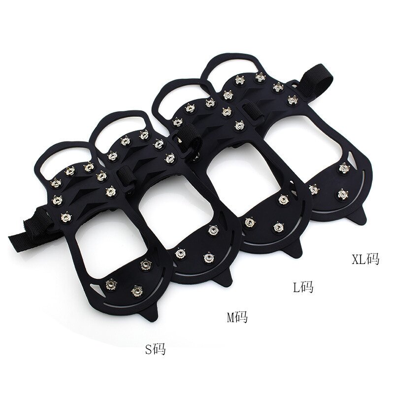 Outdoor Ice Grippers Supplier - 10-Tooth Non-Slip Velcro Crampons