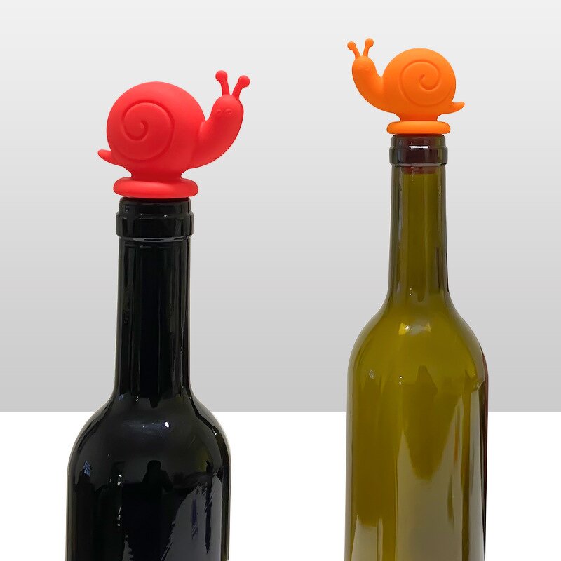 Wine Stopper Supplier - 3D Snail Silicone Bottle Cork Seal