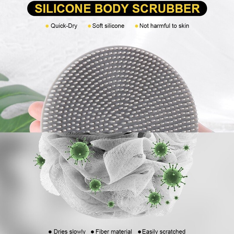 Body Scrubber Factory - Silicone Exfoliating Back Bath Brush