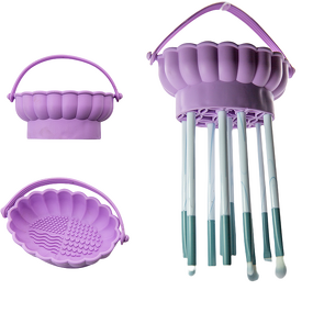 Makeup Brush Cleaner Manufacturer - Silicone Bowl with Drying Rack