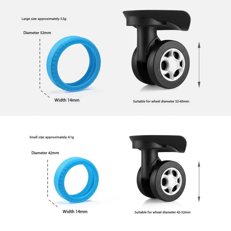 Luggage Wheel Covers Factory - Silicone Silent Spinner Protectors