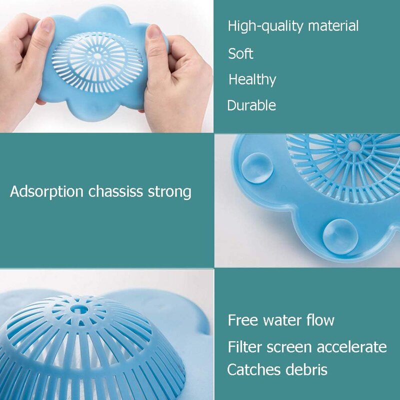 Hair Catcher Supplier - Durable Silicone Shower Drain Stopper