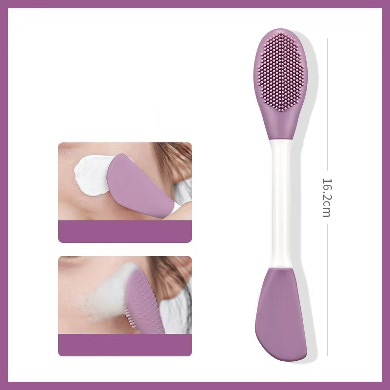 Dual-Ended Facial Brush Factory - Silicone Mask Applicator Spatula