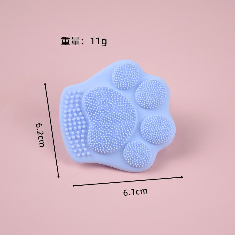 Face Wash Brush Supplier - Cat Claw Design Silicone Cleansing Brush