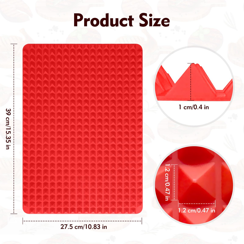 Baking Mat Factory - Custom Pyramid Design Silicone Pot Mat