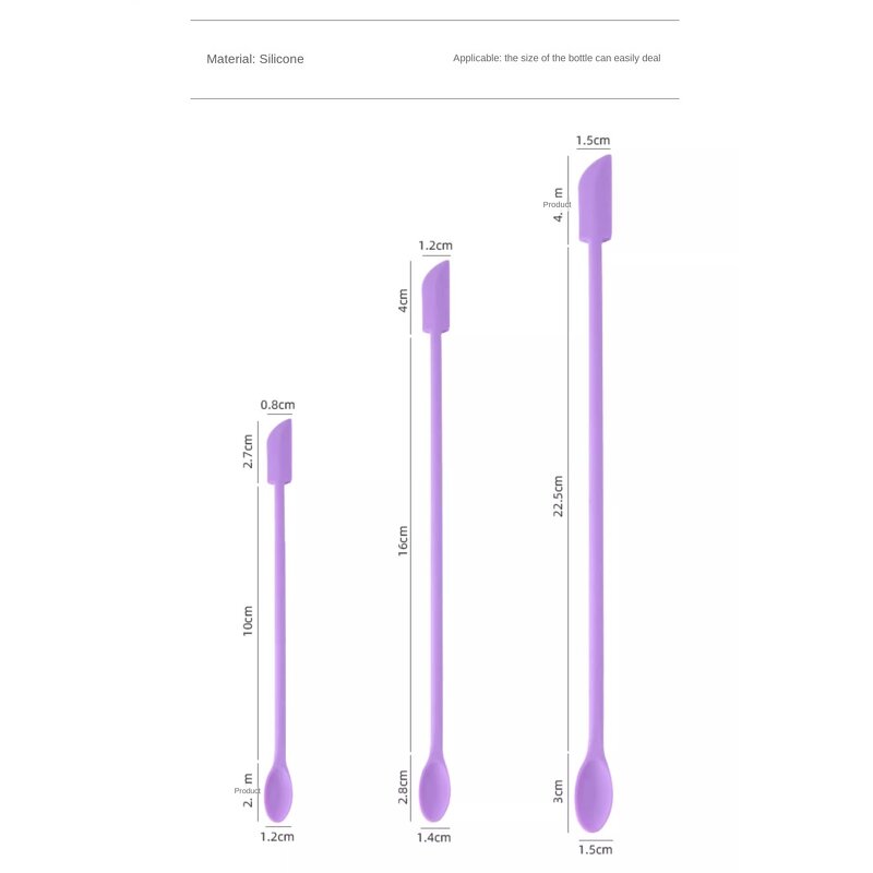 Silicone Spatula Supplier - Mini Double-headed Cosmetic Scoop