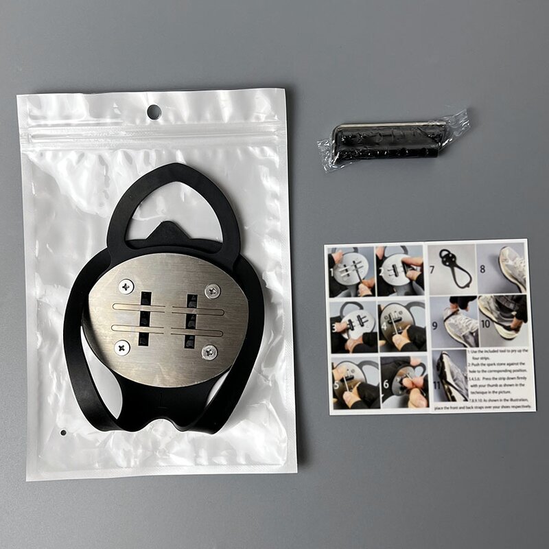 Anti-Slip Shoe Covers Factory - Firework Design Ice Grips with Flint