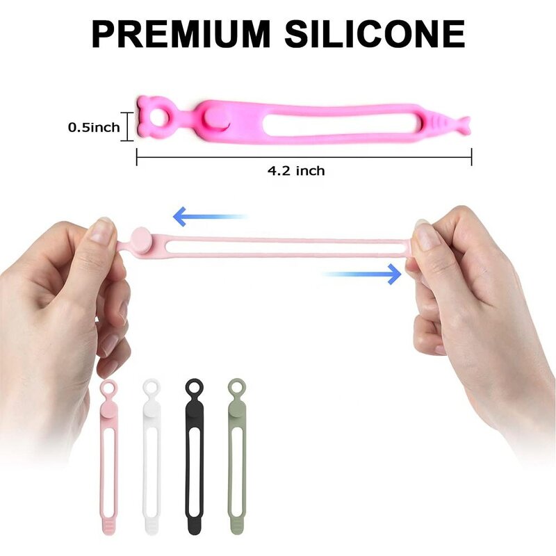 Cable Organizer Factory - Reusable Silicone Elastic Straps