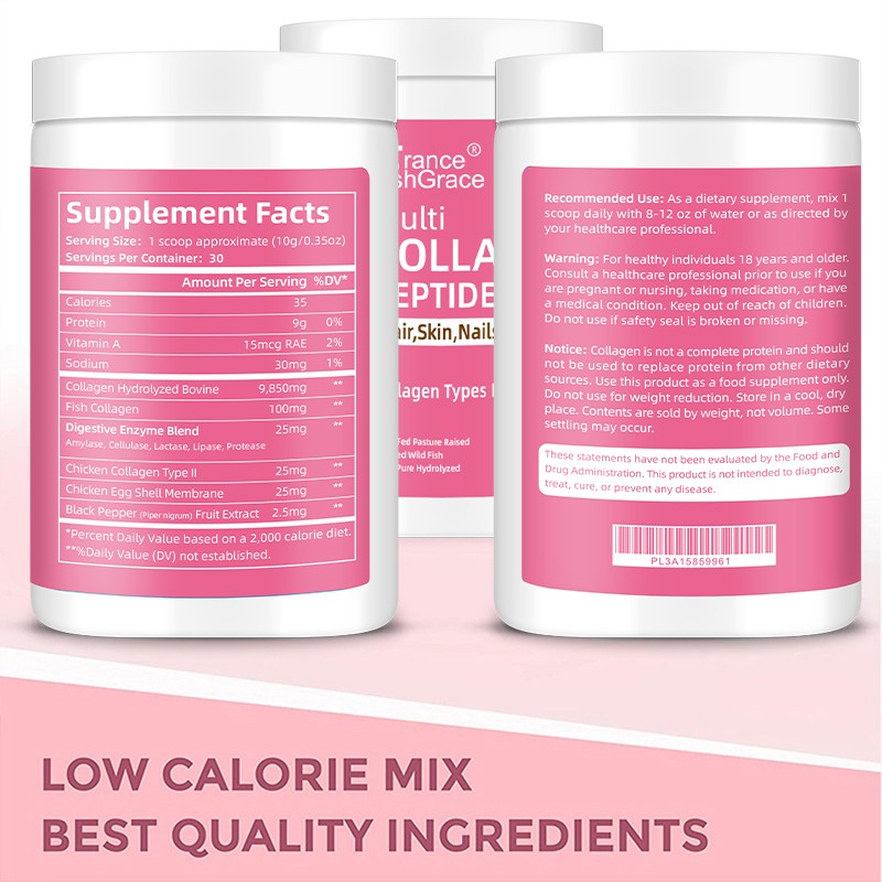 High Standard Collagen Peptides Plant Extracts Supports Digestive Health for Adults Collagen Peptides Plant Extracts