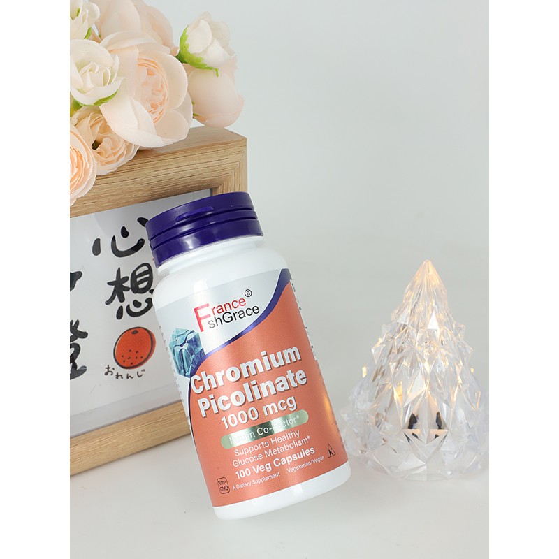 Chromium Picolinate 1000mcg SUPPORTS HEALTHY GLUCOSE METABOLISM 100 Capsules