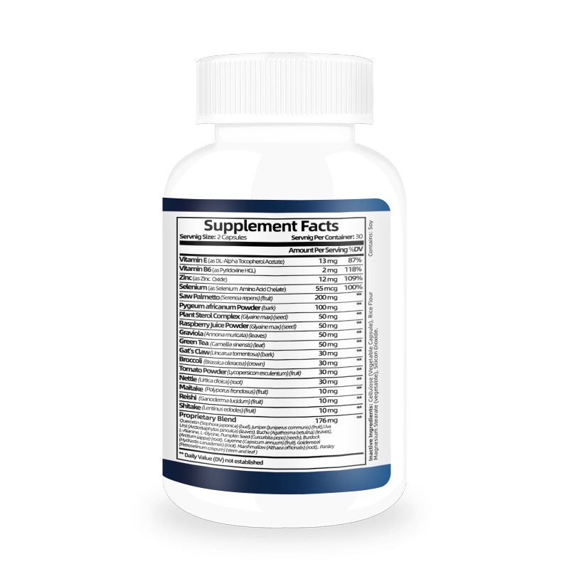 Prostate Supplement Saw Palmetto Herbs Reduce Frequent Urination Reduce Hair Loss Prostate Supplements for Men Natural
