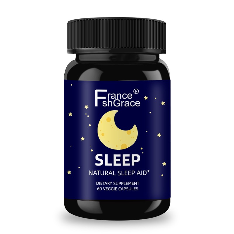Natural Sleep Aid 10mg Melatonin L-Theanine Valerian Root Magnesium Chamomile Herbal Supplement Non-GMO Vegan Sleep Capsules