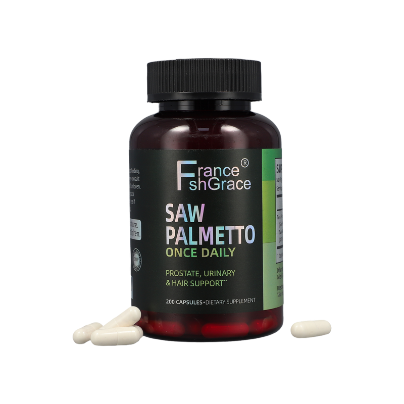 Mixture Strength Saw Palmetto Seed Extract Health Prostate Support Men's Health Saw Palmetto Capsules Supplement Good Quality
