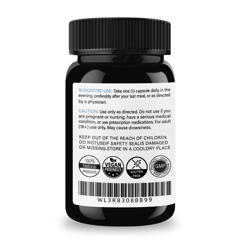 Night Time Fat Burner Supplement for Adult Support Metabolism and Fall Asleep  60 Night Time Fat Burner Capsule