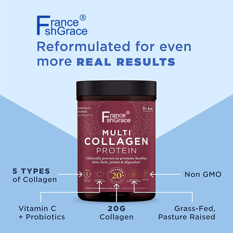 OEM High Quality Hydrolyzed Marine Pure Vegan Fish Collagen Peptide Powder