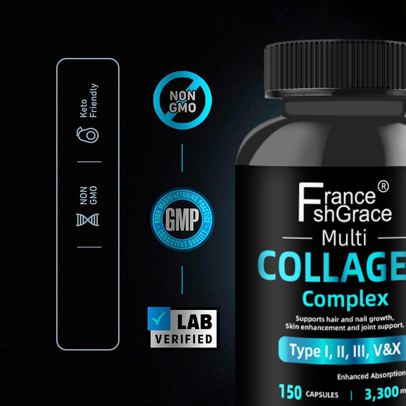 Factory Price Nail Skin Hair Fish Powder Hydrolyzed Marine Collagen Peptide