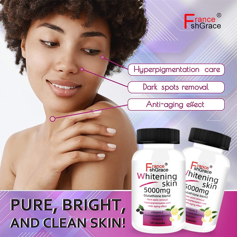 High Quality Skin Whitening 5000mg Supplement for Adults Anti Aging Skin Whitening Capsules
