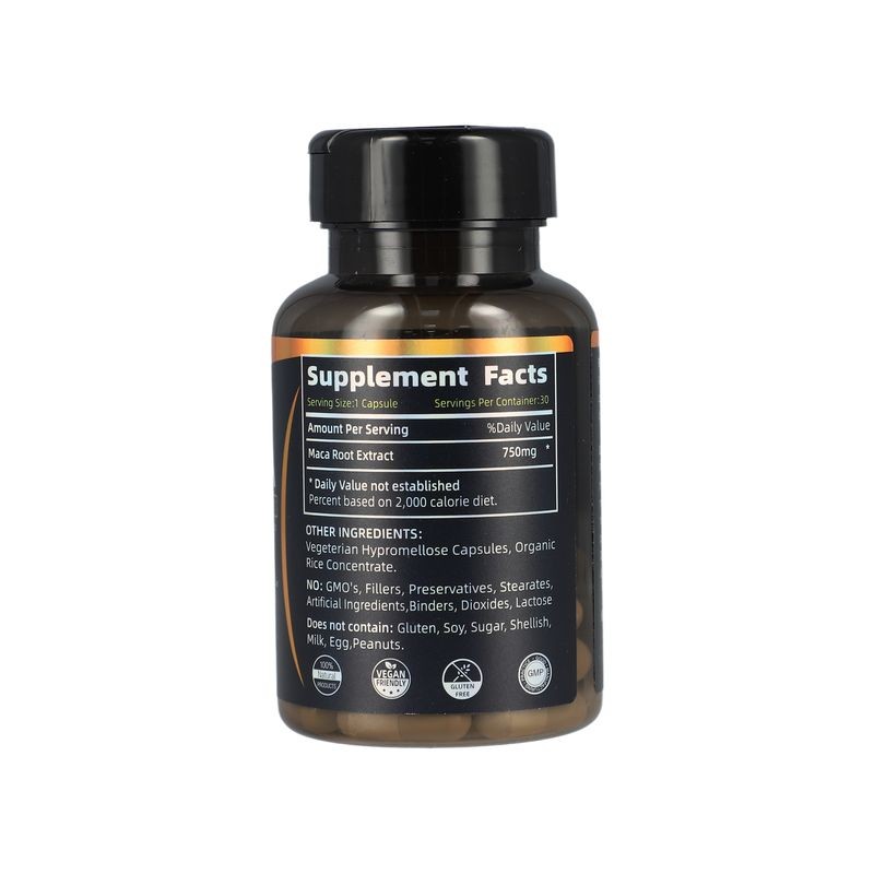 Maca Extract 750MG Supplement for Men Improve Strength   Maca Root Capsules