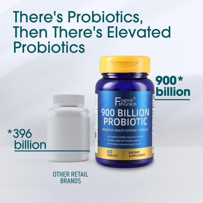 900 Billion Probiotic Digestive Health Support Digestive Balance Replenish Healthy Bacteria Immne System 60 Tablets