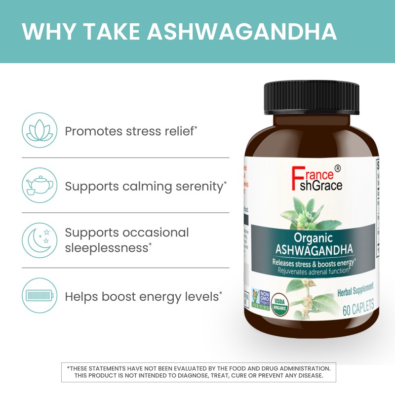 Ashwagandha with Black Pepper High Absorption Stress Support Improve Sleep Quality Ashwagandha Capsules