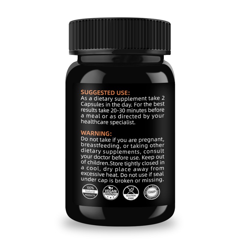 120 Capsules Turmeric Curcumin Bioperine 200mg 95% Curcuminoids Turmeric Powder Curcumin Capsules