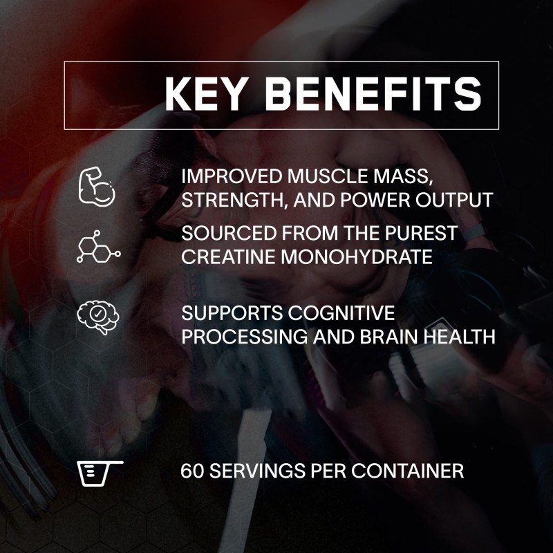 Oem Supports Cognitive Processing and Brain Health Creatine Monohydrate Powder Muscle Building Protein Supplement