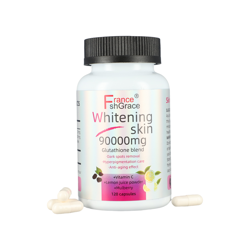 Hot Sales Dark Spots Acne Scar Remover 90000mg Vegan Skin Bleaching Skin Nail Joint Support Skin Whitening Capsules