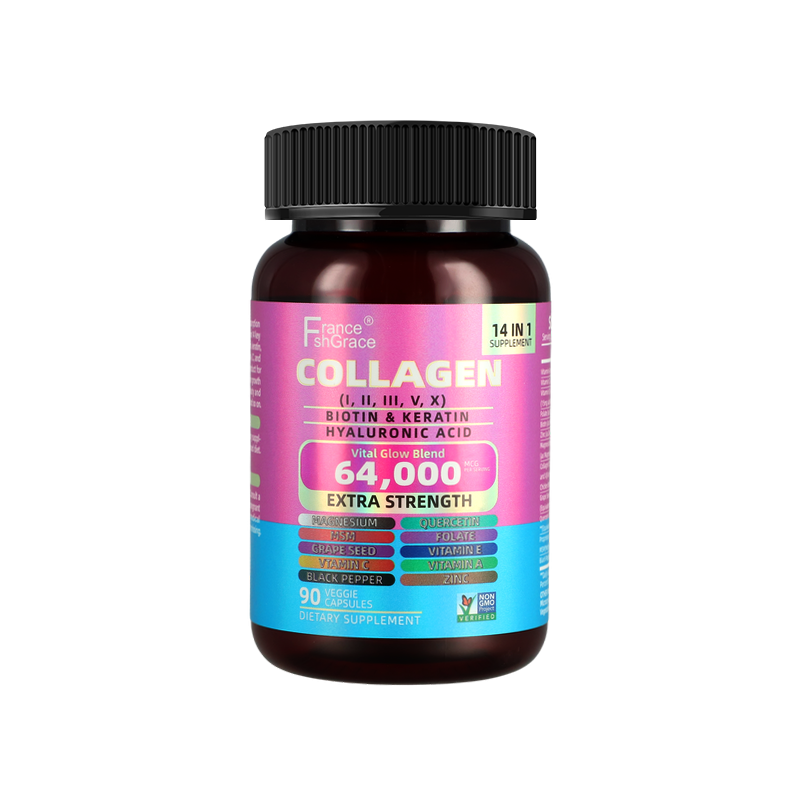 Premium Collagen Supplement with Hyaluronic Acid Vitamin C Biotin Supports Skin Hair Nail for Adults Collagen Capsules
