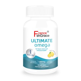 Ultimate 1280mg Omega 3 Supplement for Eye Nutrition  Organic Fish Oil and Vitamin E- Healthy Skin & Join