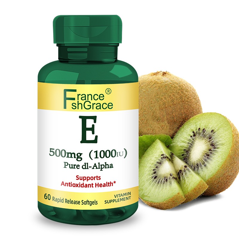 Customized Vitamin E Softgels Supports Antioxidant Health and Immune System 60 Softgels Vitamin E Softgels for Adults
