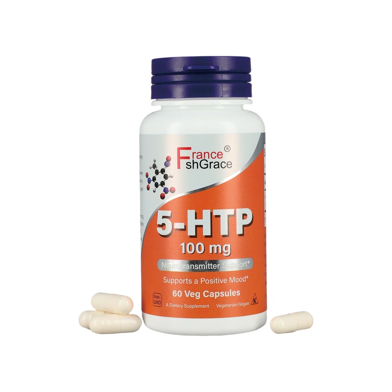 5 -HTP 100mg Supplement for Adults Support Neurotransmitter and Positive Mood Best 5-HTP Capsules