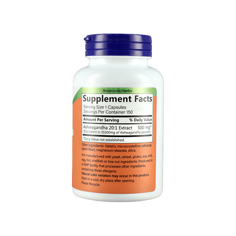 Ashwagandha Extract 500mg Capsules -Supports Calm, Relaxation, Sleep & Energy 150 Veg Capsules