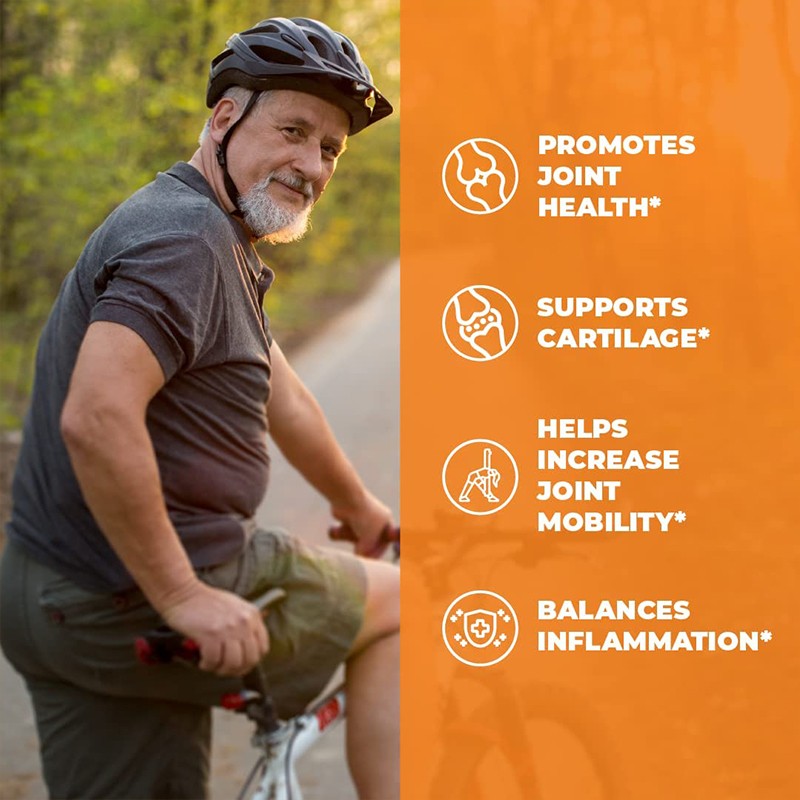 Glucosamine Chondroitin Supplement for Relieving Joint Pain Supplement Bone Nutrition and Lubricate Bone Joints.