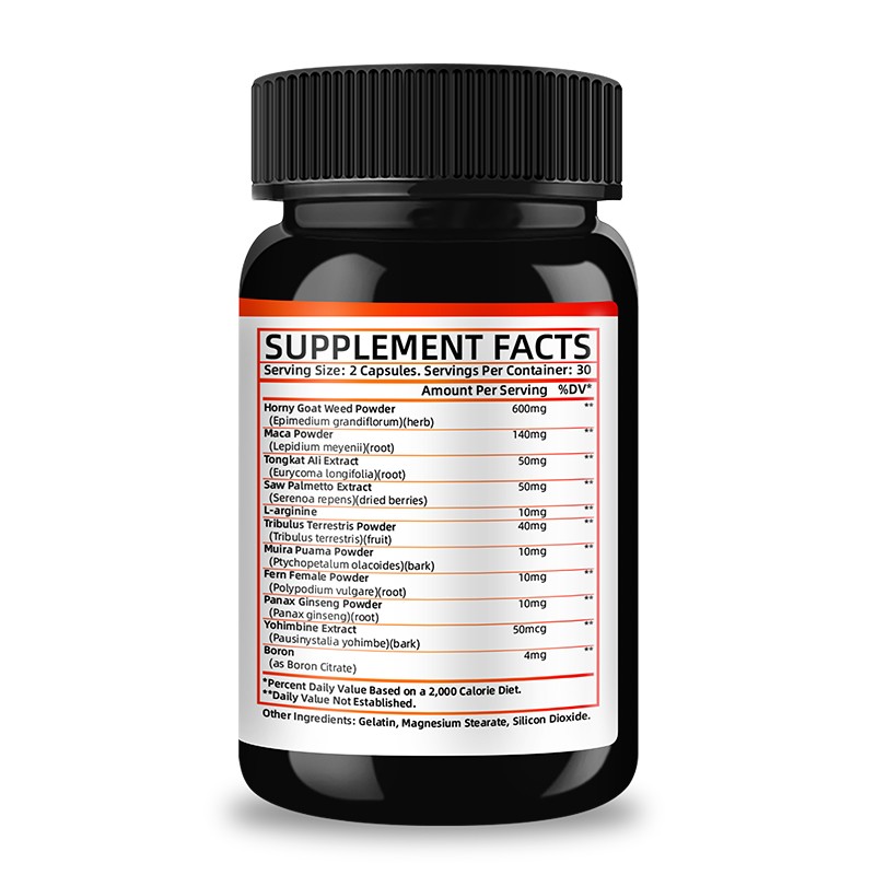 Horny Goat Weed for Men and Women Maximum Strength 1590mg CHINA Made 60 Capsules