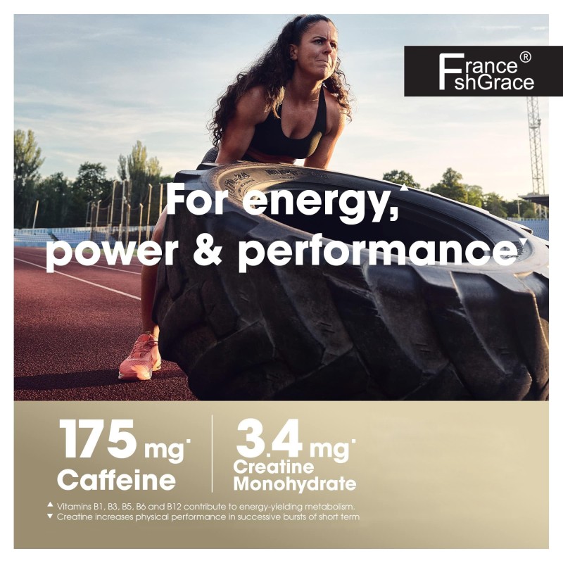 Workout with Creatine Beta-Alanine and Caffeine for  Energy Fruit Punch 30 Servings for Energy   Focus Power and Performance
