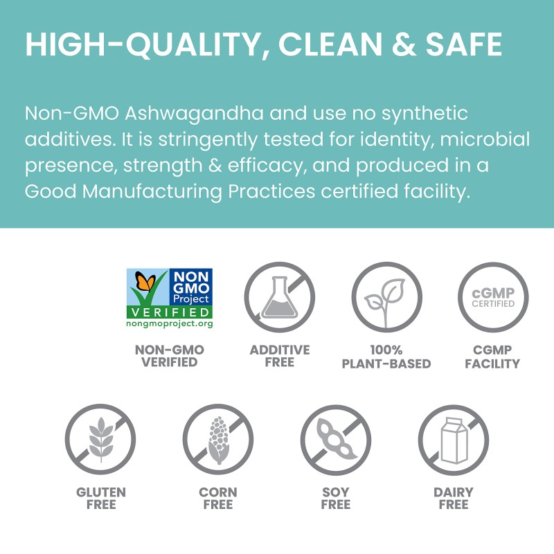 Ashwagandha with Black Pepper High Absorption Stress Support Improve Sleep Quality Ashwagandha Capsules