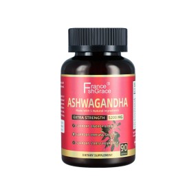 5 in 1 Ashwagandha Capsules Equivalent to 5200mg Powder Combined Turmeric Ginger Black Pepper Rhodiola for Adults 90 Capsules