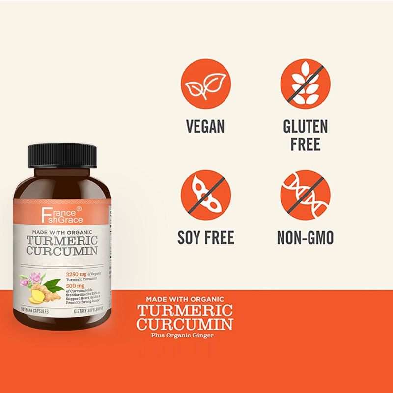 OEM/ODM Factory Supply High Strength Turmeric Curcumin Capsule Natural Turmeric Root Extract Turmeric Capsules