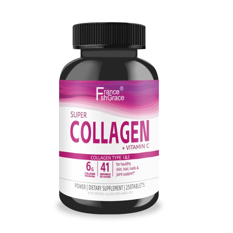Super Supplement Collagen with Vitamin C and Skin, Hair, Nails & Joint Support  for Adult